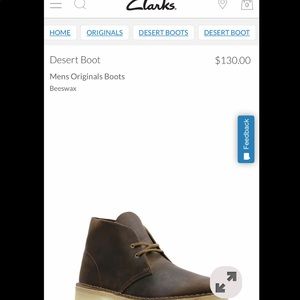 Men’s size 9 brand new Clark’s shoe, very nice!